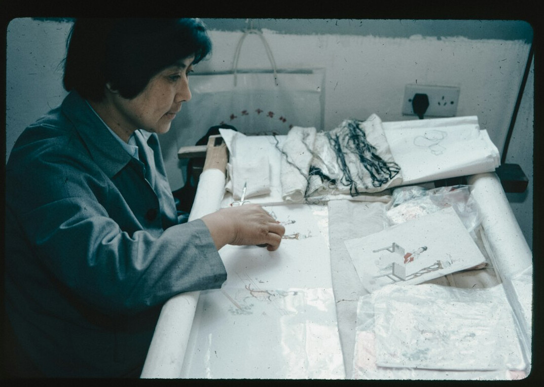 investigator examining documents