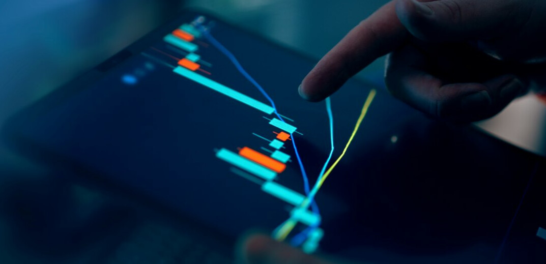 data analysis on computer screen