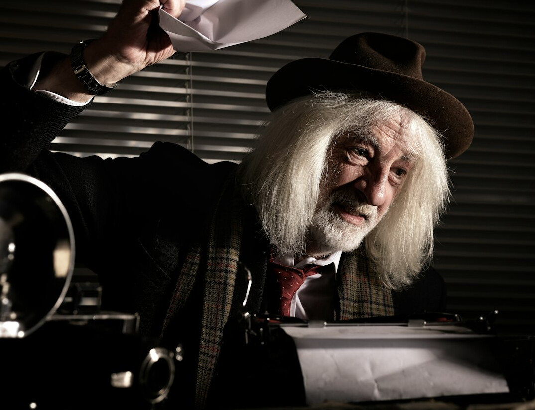 detective examining evidence